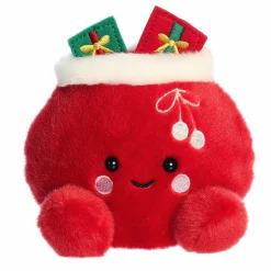Aurora Palm Pals 5 Inch Velvet the Santa Bag Holiday Plush Toy| Plush Toys