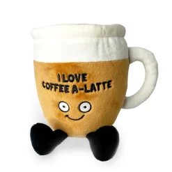 Owl & Goose Gifts Punchkins - I Love Coffee A Latte Plush Toy -| Plush Toys