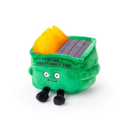 Owl & Goose Gifts Punchkins - I'm Fine...Everything Is Fine Dumpster Fire Plush Toy -| Plush Toys