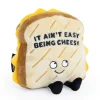Owl & Goose Gifts Punchkins - It Ain't Easy Being Cheesy Grilled Cheese Plush Toy -| Plush Toys