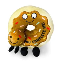 Owl & Goose Gifts Punchkins - You Complete Me Donut Plush Toy -| Plush Toys