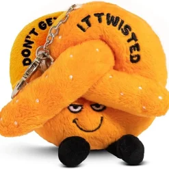 Owl & Goose Gifts Punchkins Bites - Don't Get It Twisted Pretzel Plush Clip -| Plush Toys|Plush Clips