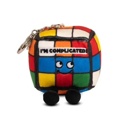 Owl & Goose Gifts Punchkins Bites - I'm Complicated Plush Clip -| Plush Toys|Plush Clips