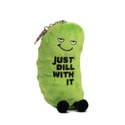 Owl & Goose Gifts Punchkins Bites - Just Dill With It Pickle Plush Clip -| Plush Toys|Plush Clips