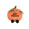 Owl & Goose Gifts Punchkins Bites - Just Peachy Plush Clip -| Plush Toys|Plush Clips