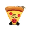 Owl & Goose Gifts Punchkins Bites - You Wanna Pizza Me Plush Clip -| Plush Toys|Plush Clips
