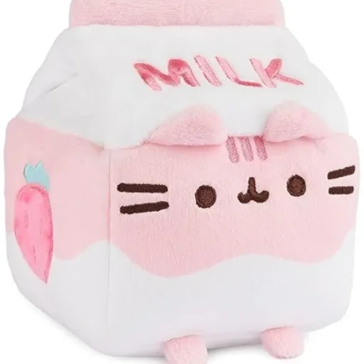 Owl & Goose Gifts Pusheen 6 Inch Strawberry Milk Sips Plush Toy -| Plush Toys