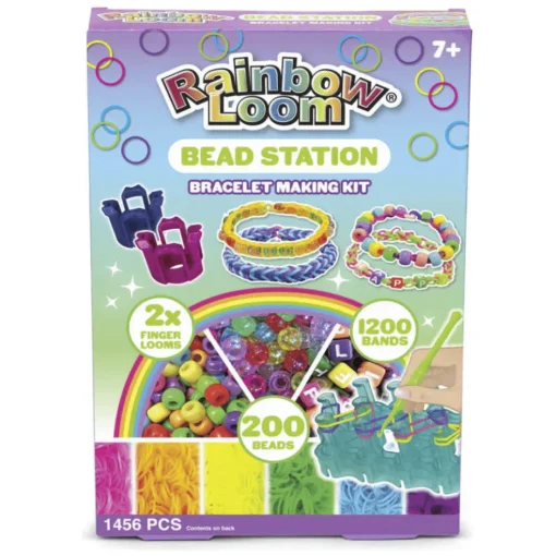 Owl & Goose Gifts Rainbow Loom Bead Station Bracelet Kit -| Activities & Crafts