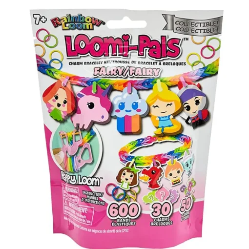 Owl & Goose Gifts Rainbow Loom Loomi-Pals® Charm Bracelet Kit - Fairy -| Activities & Crafts