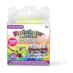 Owl & Goose Gifts Rainbow Loom Tie Dye Cutie Cube Bracelet Kit -| Activities & Crafts