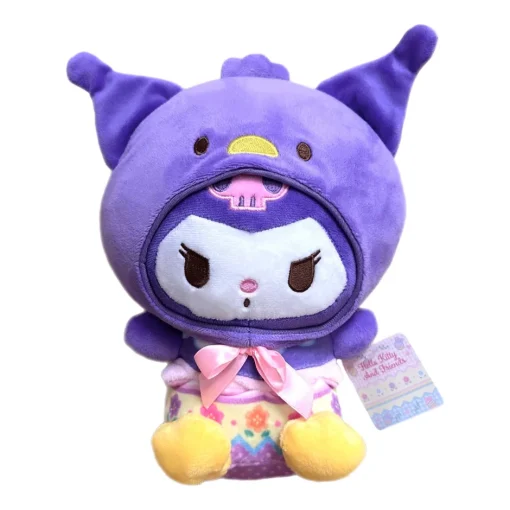 Fiesta Toys Sanrio Hello Kitty and Friends 8.5 Inch Easter Disguise Plush - Kuromi - Owl & Goose Gifts| Plush Toys