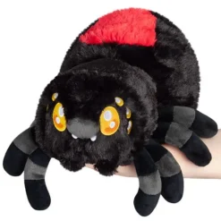 Owl & Goose Gifts Squishable 11 Inch Mini Black Widow Spider Plush Toy -| Plush Toys
