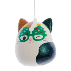 Owl & Goose Gifts Squishmallow 3" Character Ornament - CAM THE CAT GLASSES| Lifestyle