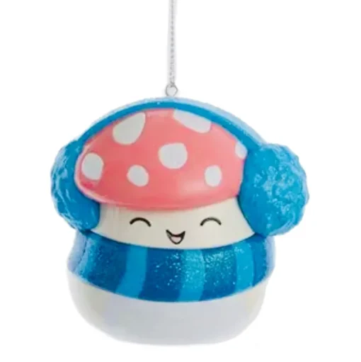 Owl & Goose Gifts Squishmallow 3" Character Ornament - MALCOLM THE MUSHROOM| Lifestyle