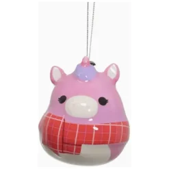 Owl & Goose Gifts Squishmallow 3" Decoupage Ornament - LOLA THE UNICORN -| Lifestyle