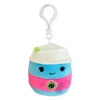 JazWares Squishmallow 3.5 Inch Aloeen the Latte Neon Plush Clip - Owl & Goose Gifts| Plush Clips