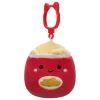 JazWares Squishmallow 3.5 Inch Ansel the Potato Chips Plush Clip - Owl & Goose Gifts| Plush Clips