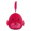 JazWares Squishmallow 3.5 Inch Barella the Betta Fish with Hearts Valentine Plush Clip - Owl & Goose Gifts| Plush Clips