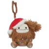 JazWares Squishmallow 3.5 Inch Benny the Bigfoot with Lights Christmas Plush Clip - Owl & Goose Gifts| Plush Clips