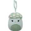JazWares Squishmallow 3.5 Inch Bo Lynn the Mushroom Plush Clip - Owl & Goose Gifts| Plush Clips