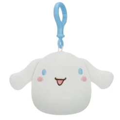 JazWares Squishmallow 3.5 Inch Cinnamoroll the Sanrio Plush Clip - Owl & Goose Gifts| Plush Clips