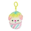 JazWares Squishmallow 3.5 Inch Declan the Snowcone Clown Plush Clip - Owl & Goose Gifts| Plush Clips