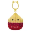 JazWares Squishmallow 3.5 Inch Floyd the Fry with Scarf Plush Clip - Owl & Goose Gifts| Plush Clips