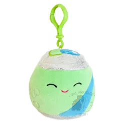 JazWares Squishmallow 3.5 Inch Gist the Soda Neon Plush Clip - Owl & Goose Gifts| Plush Clips