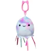 JazWares Squishmallow 3.5 Inch Krisa the Jellyfish Plush Clip - Owl & Goose Gifts| Plush Clips