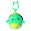 JazWares Squishmallow 3.5 Inch Lars the Neon Green Sea Turtle Plush Clip - Owl & Goose Gifts| Plush Clips