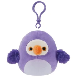 JazWares Squishmallow 3.5 Inch Neha the Dodo Bird Plush Clip - Owl & Goose Gifts| Plush Clips