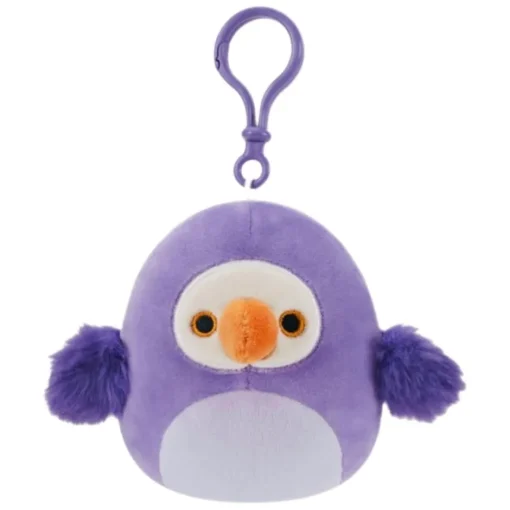 JazWares Squishmallow 3.5 Inch Neha the Dodo Bird Plush Clip - Owl & Goose Gifts| Plush Clips