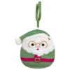 JazWares Squishmallow 3.5 Inch Nick the Santa with Green Suit Christmas Plush Clip - Owl & Goose Gifts| Plush Clips