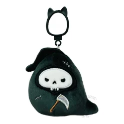 JazWares Squishmallow 3.5 Inch Otto the Reaper Halloween Plush Clip - Owl & Goose Gifts| Plush Clips