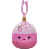 JazWares Squishmallow 3.5 Inch Pama the Pink Cake Pop Plush Clip - Owl & Goose Gifts| Plush Clips