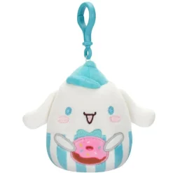 JazWares Squishmallow 3.5 Inch Sanrio Food Truck Cinnamoroll Plush Clip - Owl & Goose Gifts| Plush Clips
