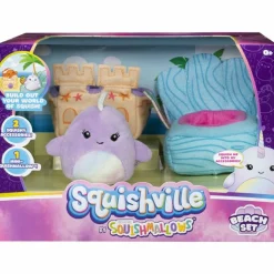 Owl & Goose Gifts Squishmallow 2 Inch Squishville Beach Set -| Imaginative Play