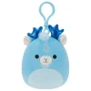 JazWares Squishmallow 3.5 Inch Xam the Kirin Plush Clip - Owl & Goose Gifts| Plush Clips