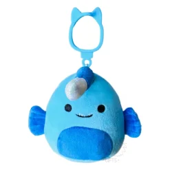JazWares Squishmallow 3.5 Inch Zal the Angler Fish Plush Clip - Owl & Goose Gifts| Plush Clips