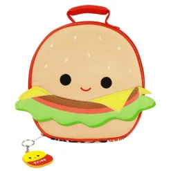 Owl & Goose Gifts Squishmallow Carl the Cheeseburger Insulated Lunch Tote -| Lifestyle