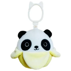 JazWares Squishmallow Clip Banana Panda - Stanley 3.5 Inch| Plush Clips