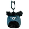 Jazwares Squishmallow Clip Black Poodle - Jettward 3.5 Inch| Plush Clips