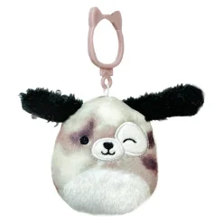 Jazwares Squishmallow Clip Brown Marbled Dog - Zerdan 3.5 Inch| Plush Clips