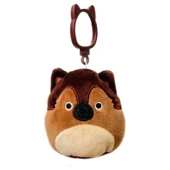 Jazwares Squishmallow Clip German Shepherd - Mario 3.5 Inch| Plush Clips