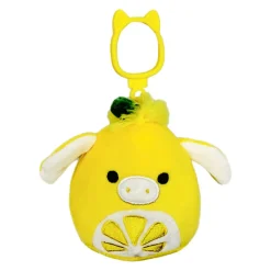 Jazwares Squishmallow Clip Lemon Donkey - Clement 3.5 Inch| Plush Clips
