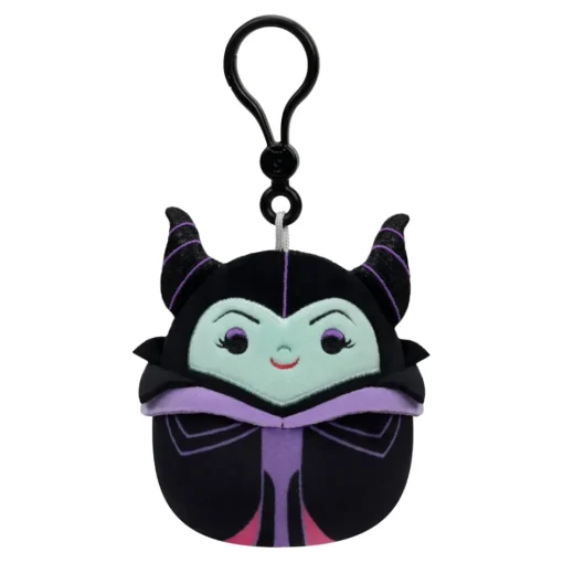Jazwares Squishmallow Clip Maleficent - Disney Villains 3.5 Inch| Plush Clips