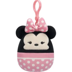 Jazwares Squishmallow Clip Minnie Mouse - Disney 3.5 Inch| Plush Clips