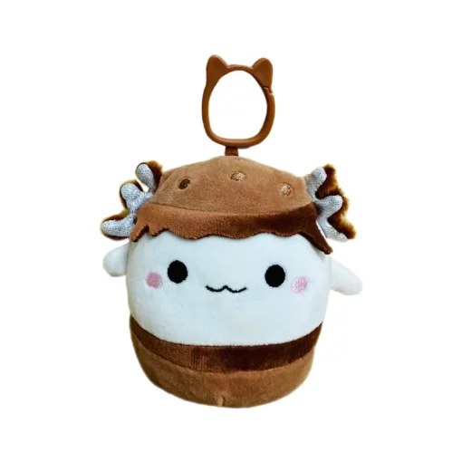 JazWares Squishmallow Clip Smores Axolotl - Prometheus 3.5 Inch| Plush Clips