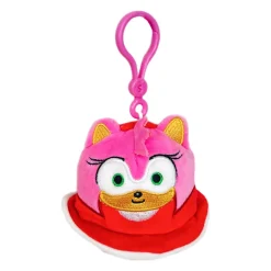 Jazwares Squishmallow Clip Sonic the Hedgehog AMY - Sega 3.5 Inch| Plush Clips