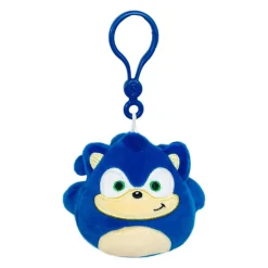Jazwares Squishmallow Clip Sonic the Hedgehog - Sega 3.5 Inch| Plush Clips
